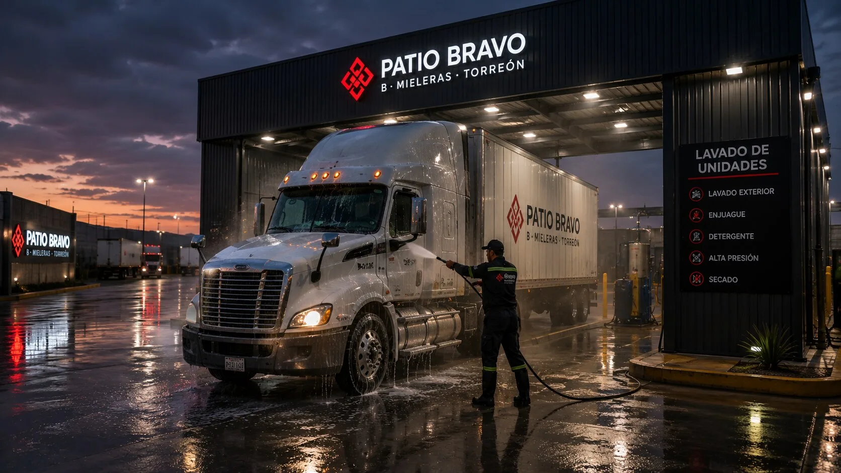 Lavado de unidades Patio Bravo